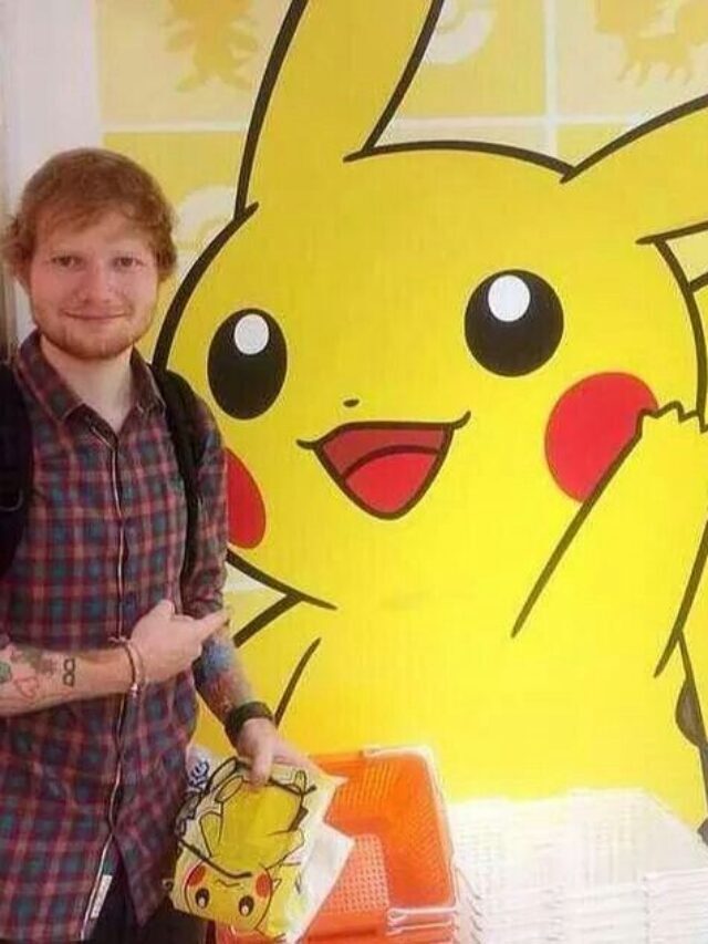 Ed Sheeran has joined Pikachu's growing circle of famous celebrity